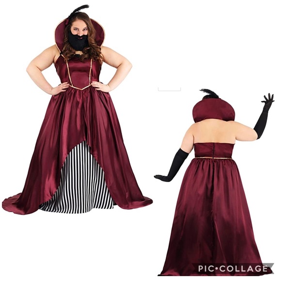 Plus Size Bearded Lady Halloween Costume